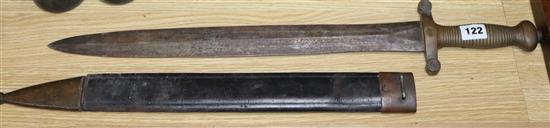 A 19th century Continental sword L.66cm